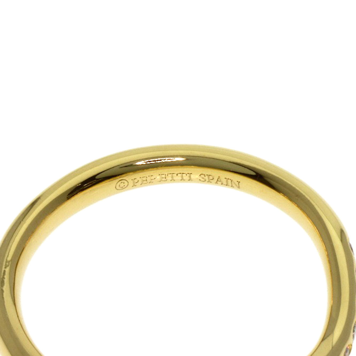 TIFFANY&Co. Curved band Diamond Ring K18 Yellow Gold Ladies [Used]