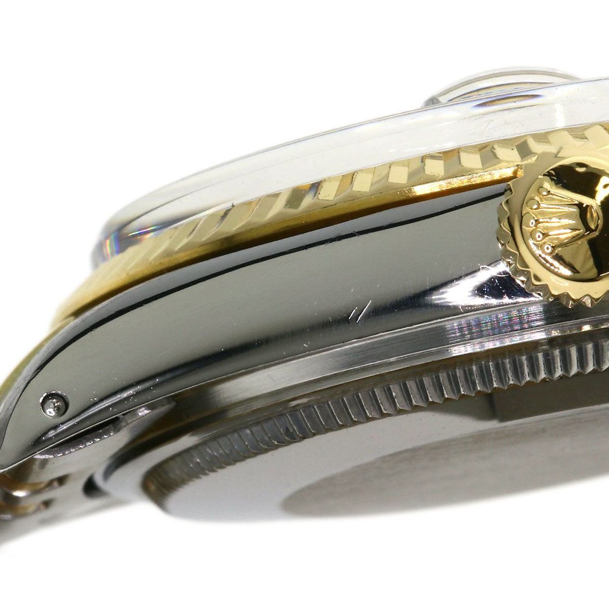 ROLEX Datejust Pyramid Roman Watches 16013 Stainless Steel/SSxK18YG mens