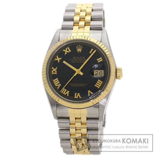 ROLEX Datejust Pyramid Roman Watches 16013 Stainless Steel/SSxK18YG mens