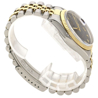 ROLEX Datejust Pyramid Roman Watches 16013 Stainless Steel/SSxK18YG mens