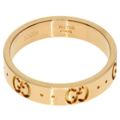 GUCCI Icon # 12 Ring K18 Pink Gold Ladies [Used]