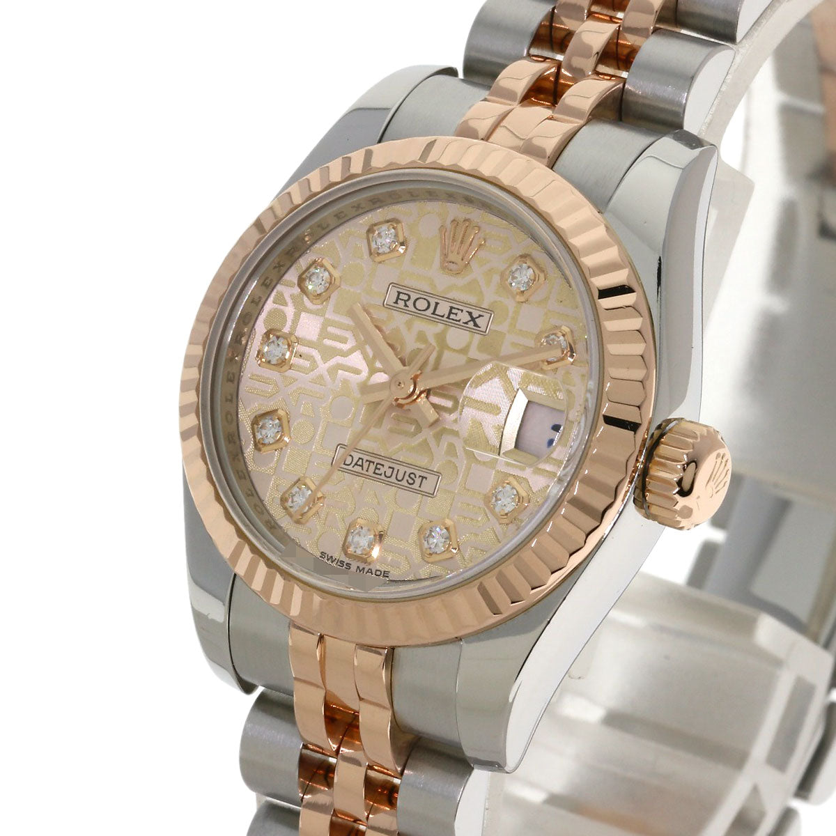 ROLEX DATEJUST 10P Diamond Watches 179171G Stainless Steel/SSxK18PG Ladies