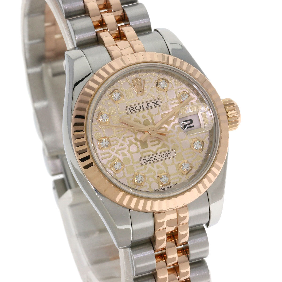 ROLEX DATEJUST 10P Diamond Watches 179171G Stainless Steel/SSxK18PG Ladies