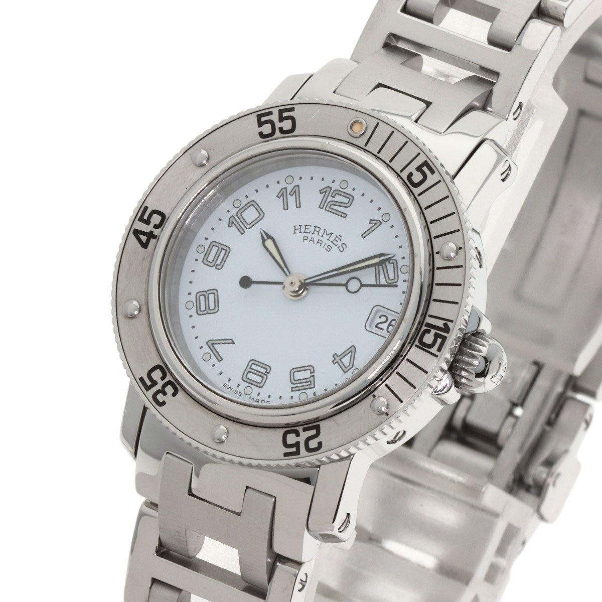 HERMES Clipper diver Watches CL5.210 Stainless Steel/Stainless Steel Ladies