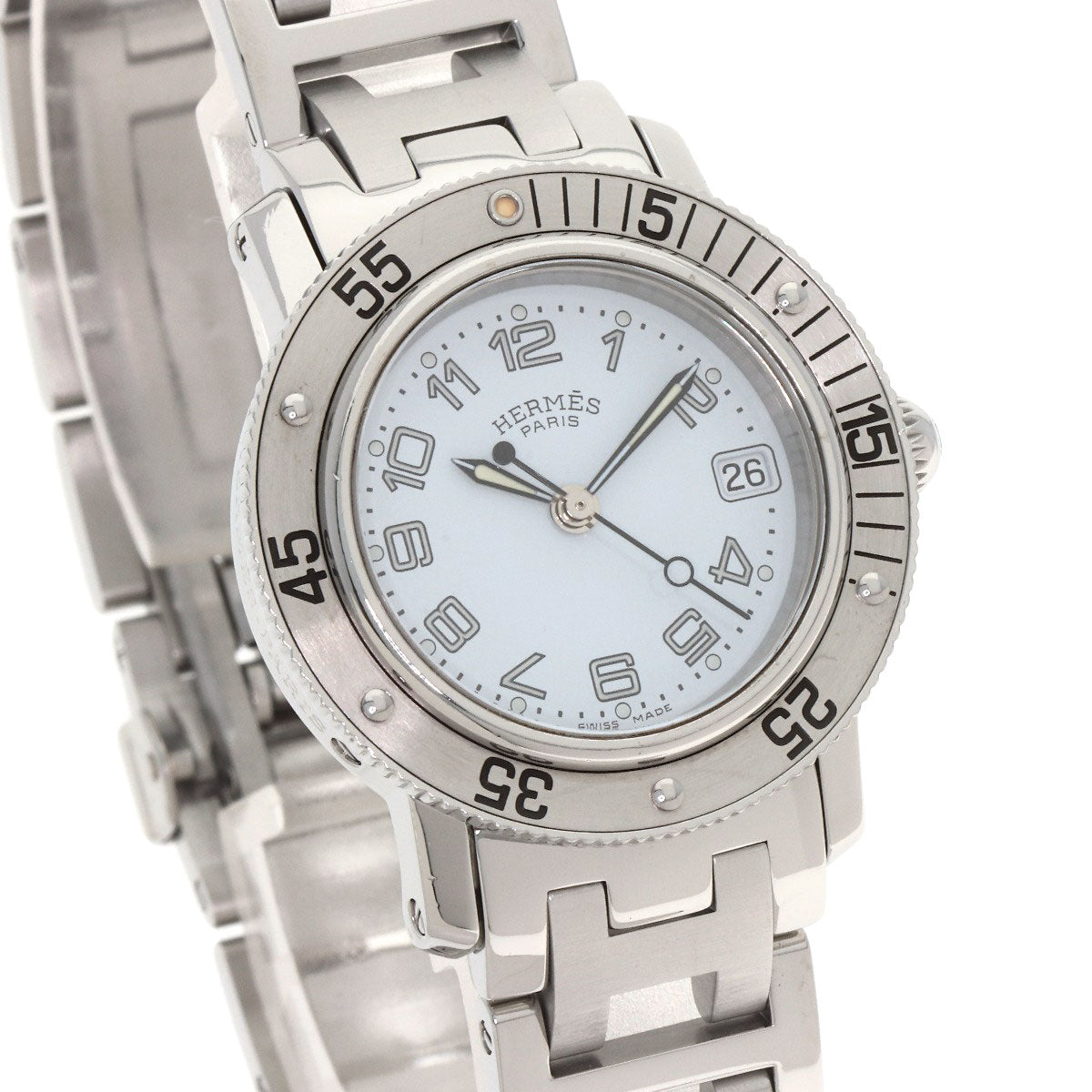HERMES Clipper diver Watches CL5.210 Stainless Steel/Stainless Steel Ladies