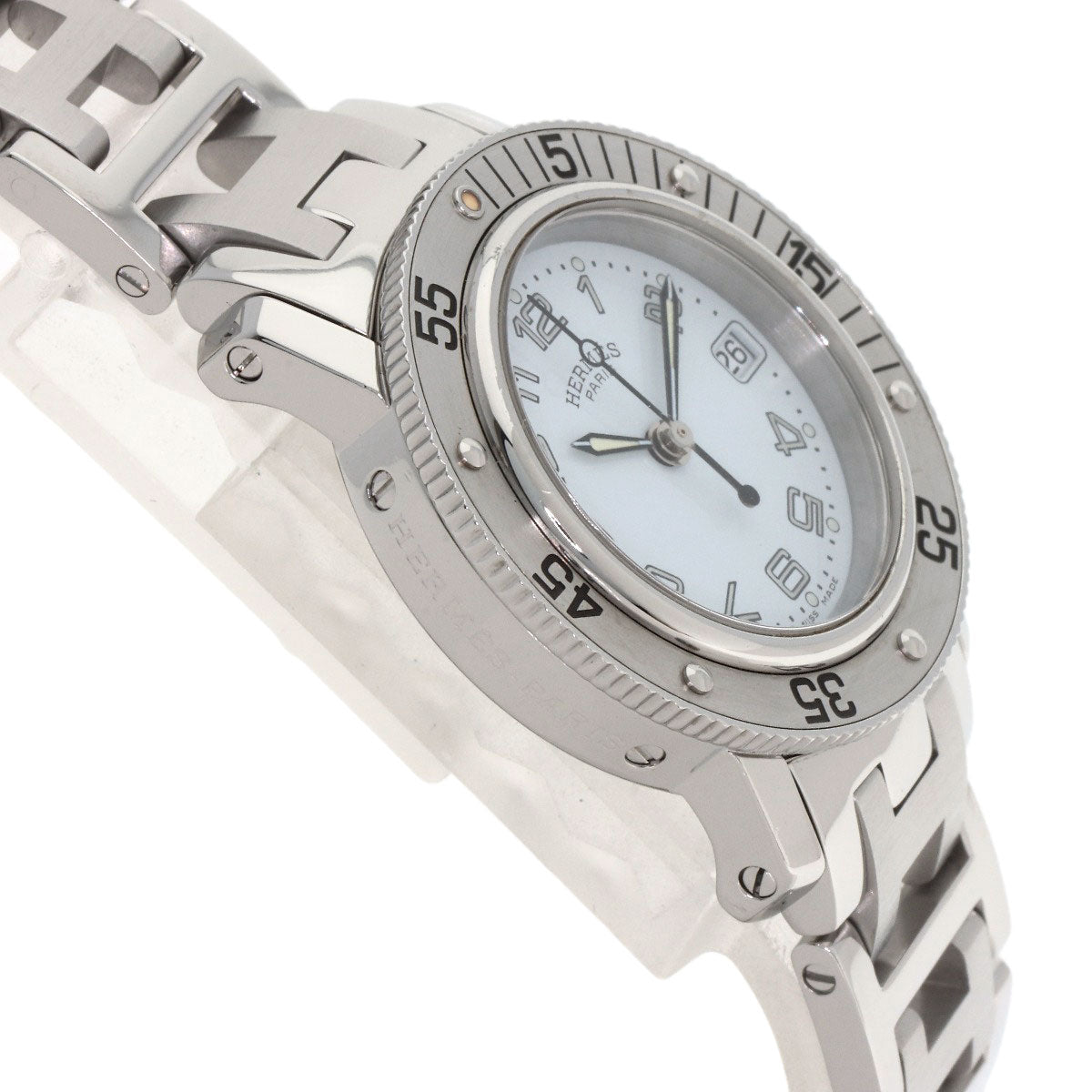 HERMES Clipper diver Watches CL5.210 Stainless Steel/Stainless Steel Ladies