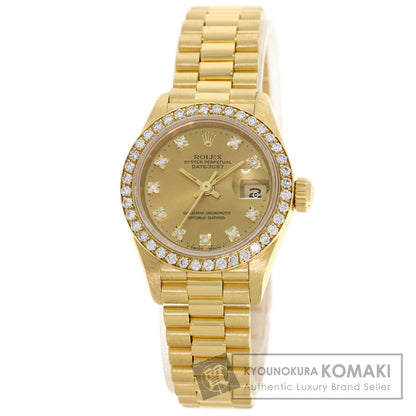 ROLEX DATEJUST 10P Diamond Watches 69138G K18 Yellow Gold/18K Yellow Gold Ladies