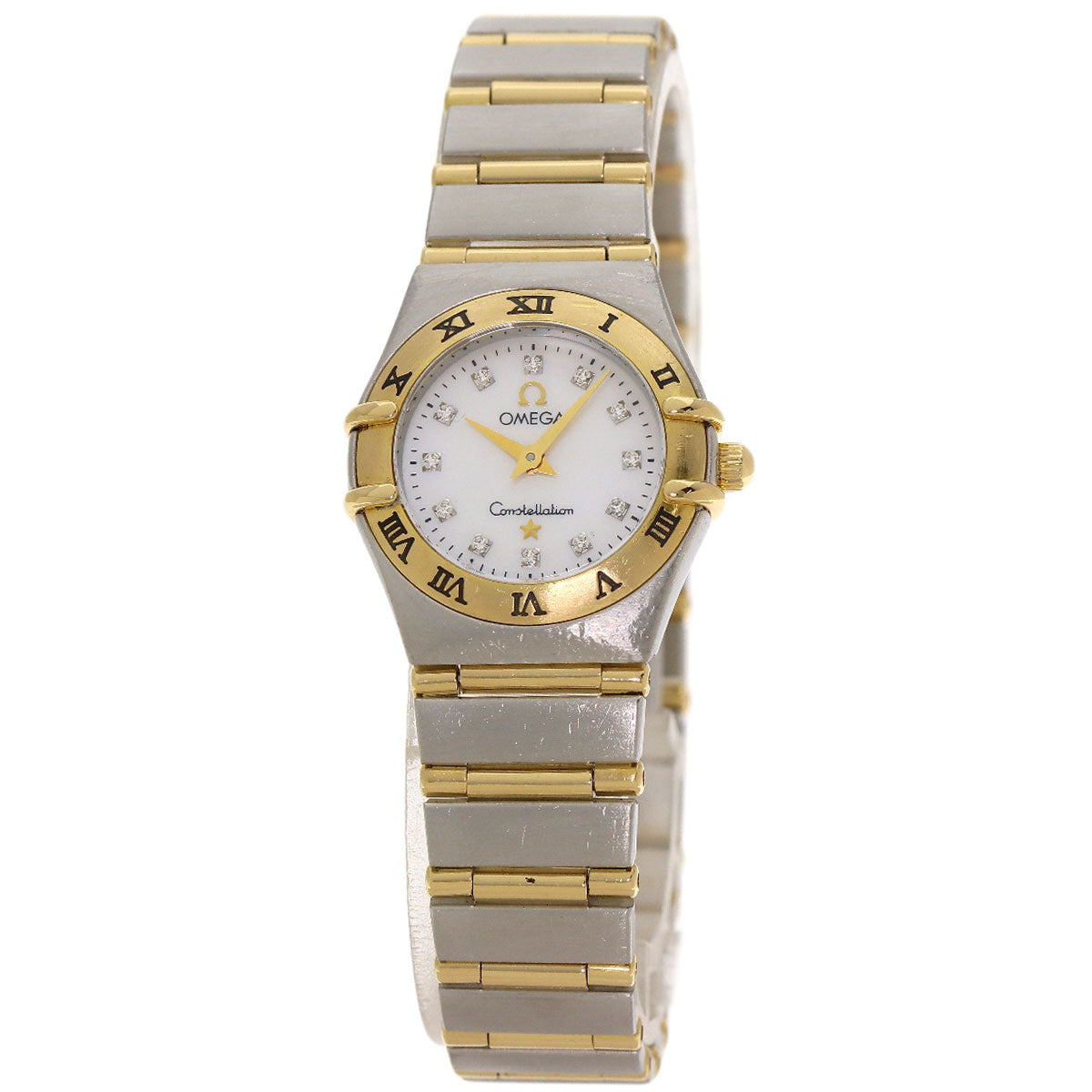 OMEGA Constellation Mini 12P Diamond Watches 1262.75 Stainless Steel/SSxK18YG Ladies