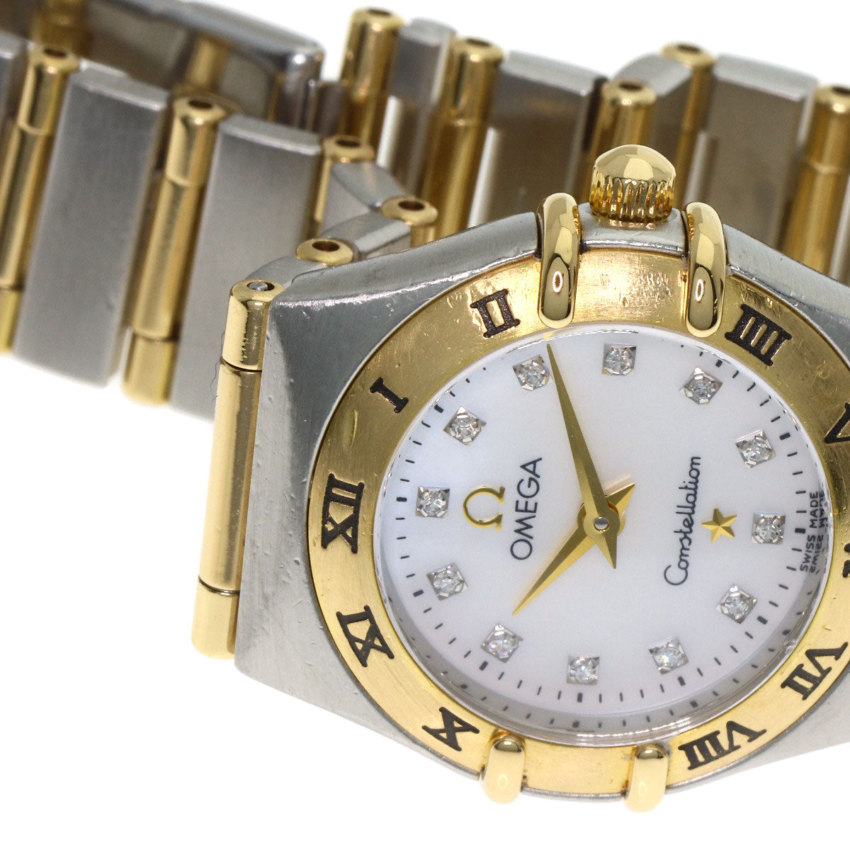 OMEGA Constellation Mini 12P Diamond Watches 1262.75 Stainless Steel/SSxK18YG Ladies