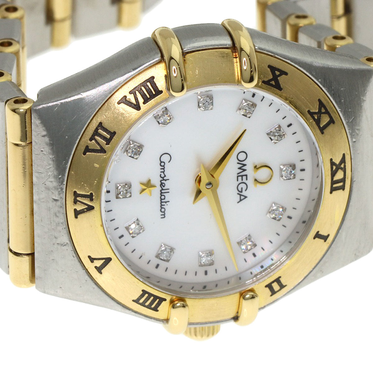 OMEGA Constellation Mini 12P Diamond Watches 1262.75 Stainless Steel/SSxK18YG Ladies
