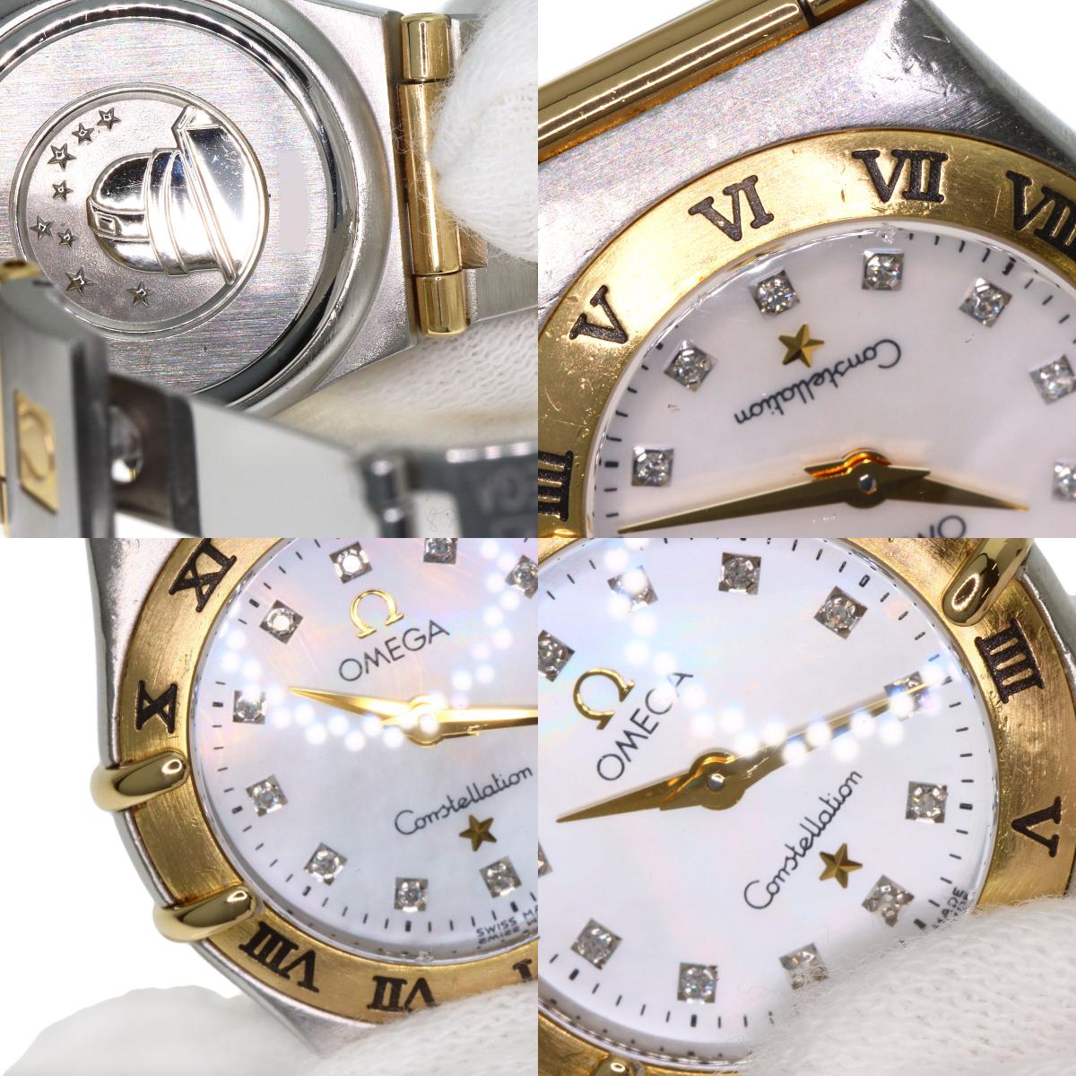 OMEGA Constellation Mini 12P Diamond Watches 1262.75 Stainless Steel/SSxK18YG Ladies