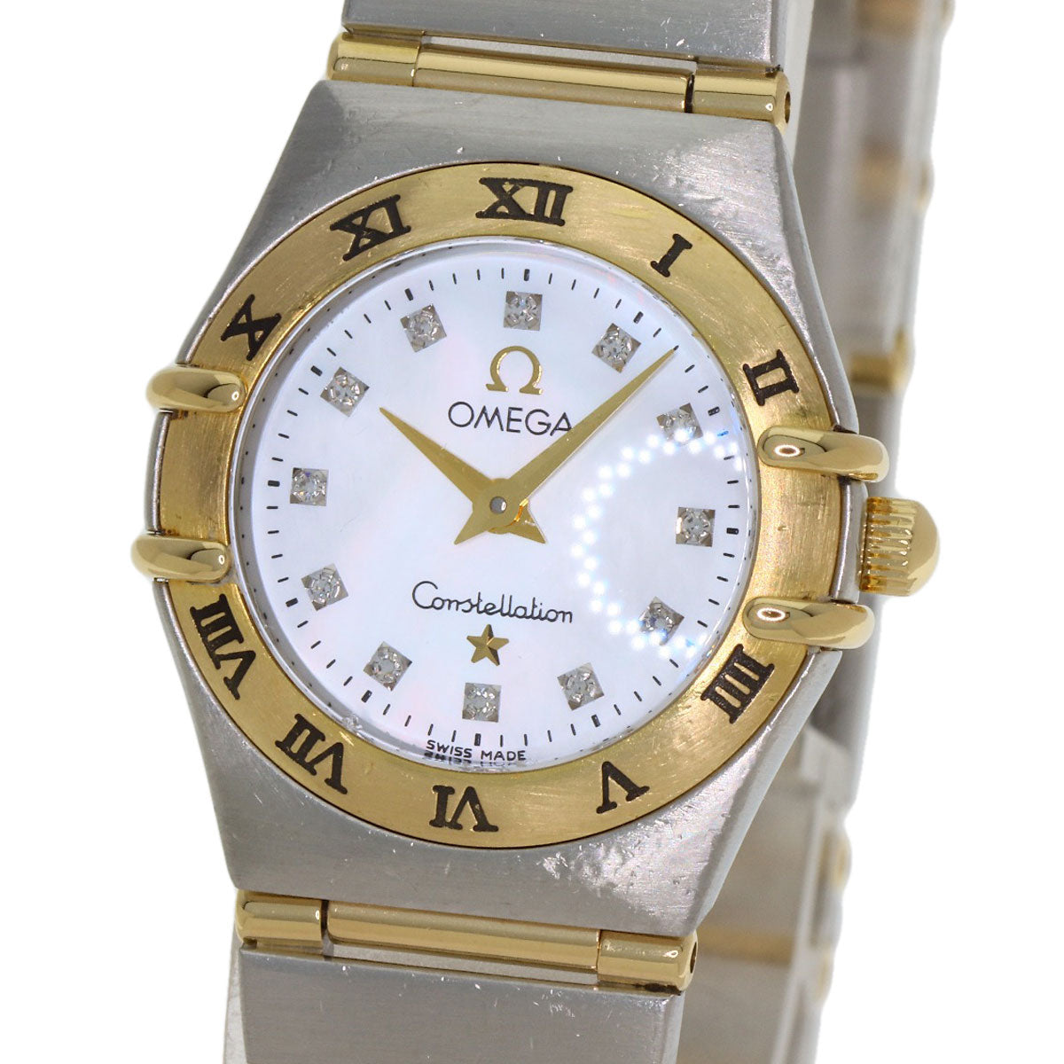 OMEGA Constellation Mini 12P Diamond Watches 1262.75 Stainless Steel/SSxK18YG Ladies