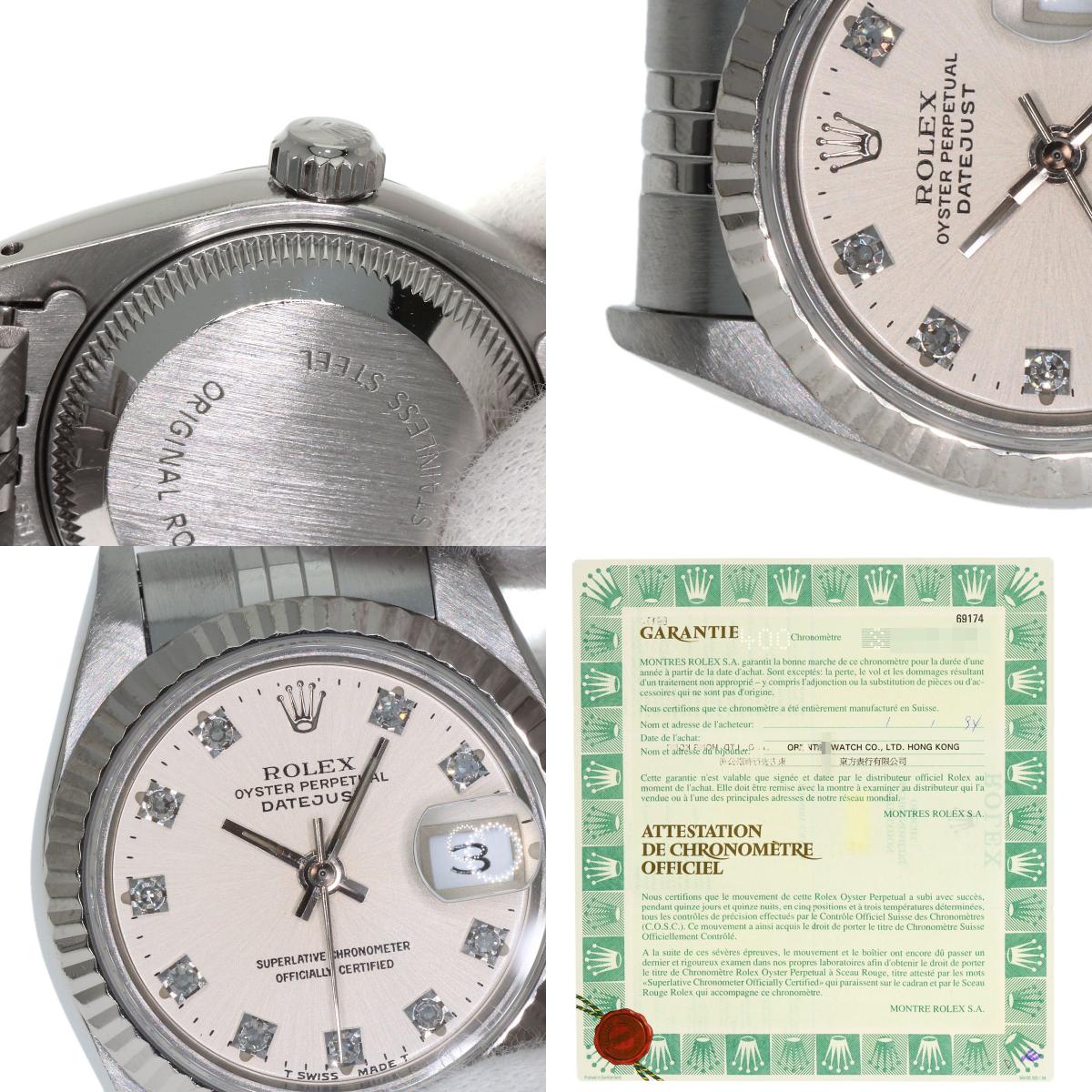 ROLEX DATEJUST 10P Diamond Watches 69174G Stainless Steel/Stainless Steel Ladies