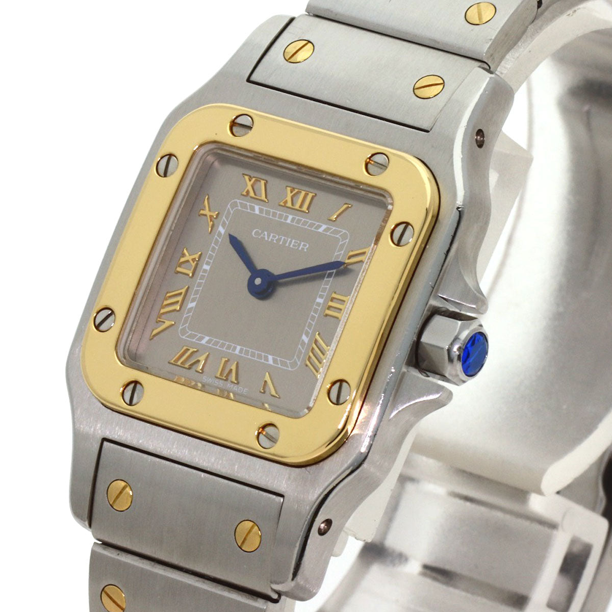 CARTIER Santosgalbe SM Watches W20031C4 Stainless Steel/Stainless Steel Ladies
