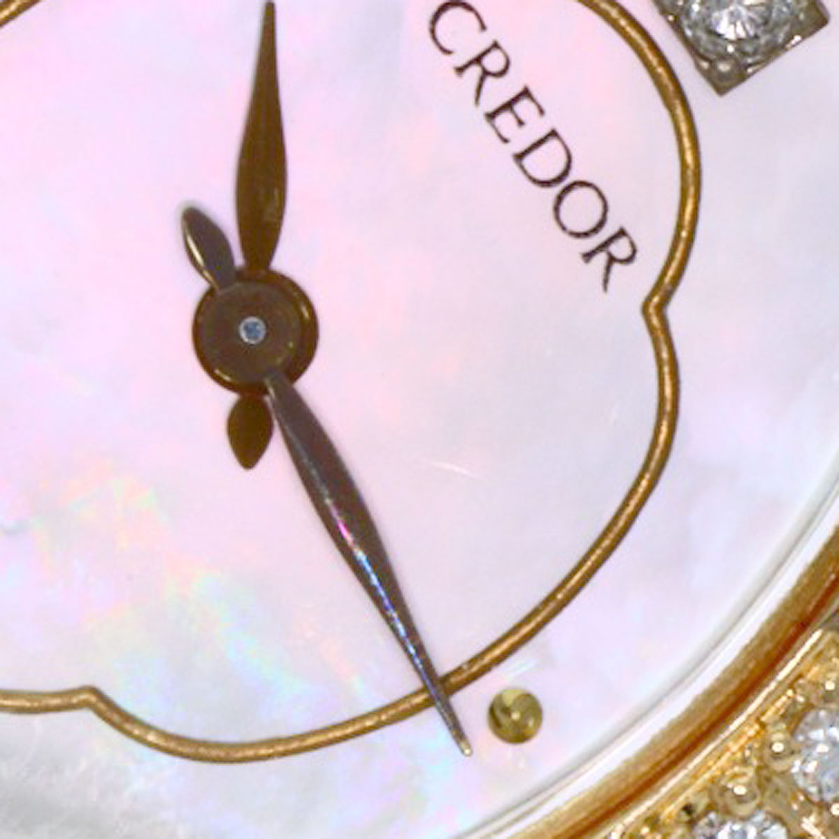 SEIKO Pearl Pearl DiamondBezel Watches GHWF987 2F70-5010 K18 Yellow Gold/PearlxK18YG Ladies
