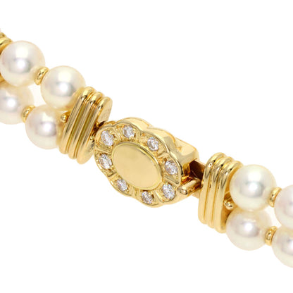 SEIKO Pearl Pearl DiamondBezel Watches GHWF987 2F70-5010 K18 Yellow Gold/PearlxK18YG Ladies