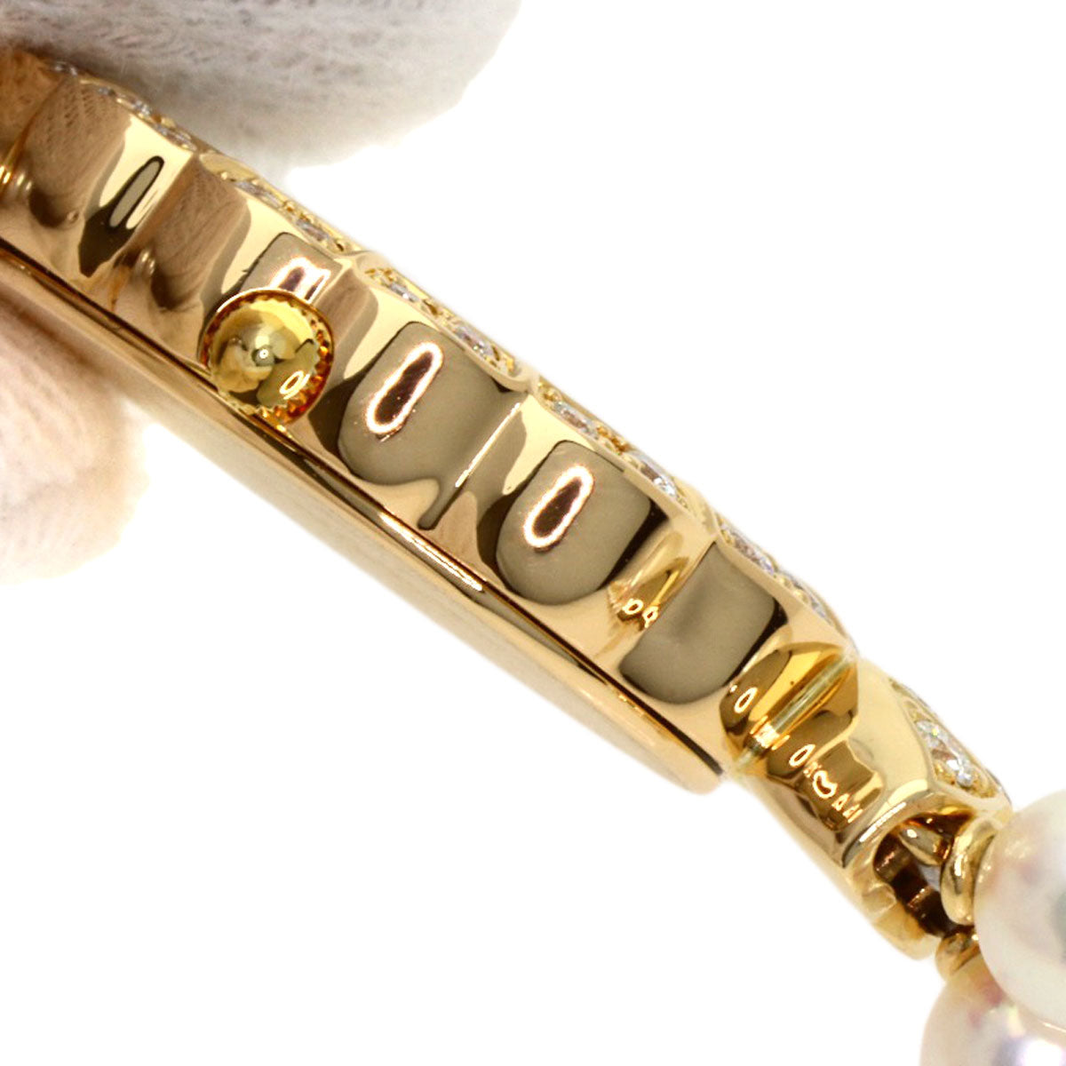 SEIKO Pearl Pearl DiamondBezel Watches GHWF987 2F70-5010 K18 Yellow Gold/PearlxK18YG Ladies