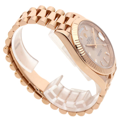 ROLEX Day-Date 40 10P Diamond Watches 228235A K18 Pink Gold/18K Pink Gold mens