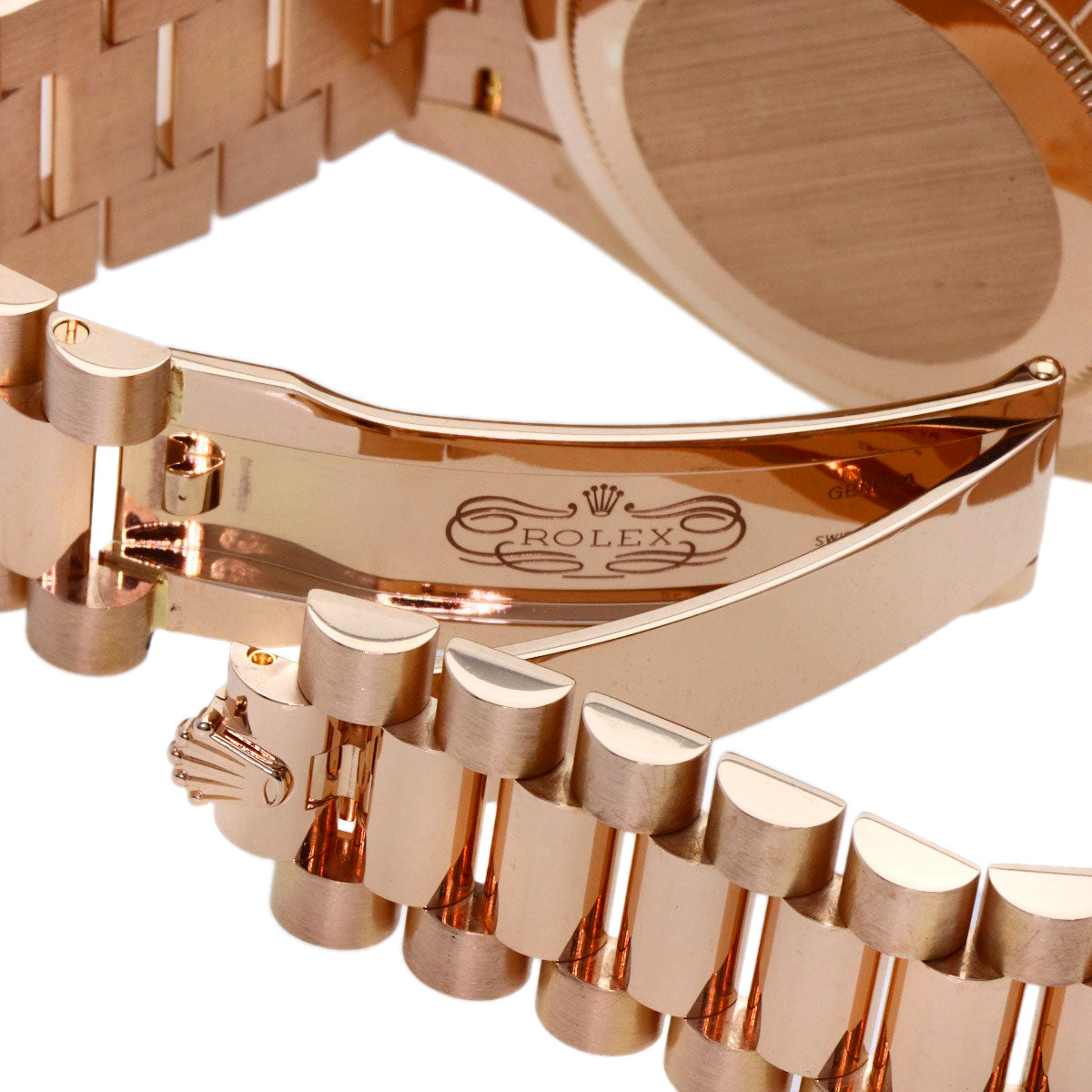 ROLEX Day-Date 40 10P Diamond Watches 228235A K18 Pink Gold/18K Pink Gold mens