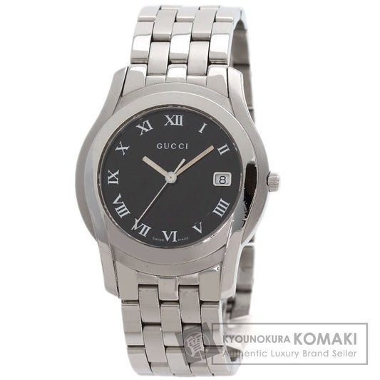 GUCCI Round face Watches 5500M Stainless Steel/Stainless Steel mens