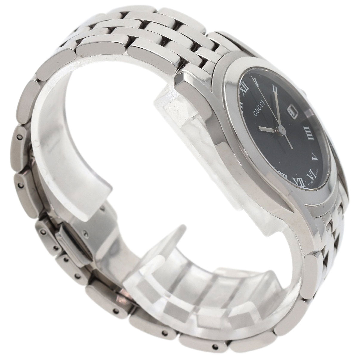 GUCCI Round face Watches 5500M Stainless Steel/Stainless Steel mens