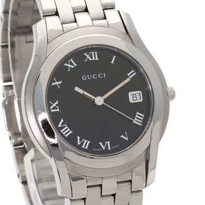 GUCCI Round face Watches 5500M Stainless Steel/Stainless Steel mens