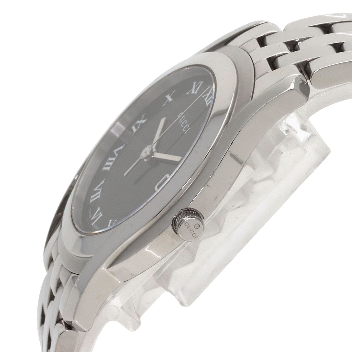 GUCCI Round face Watches 5500M Stainless Steel/Stainless Steel mens