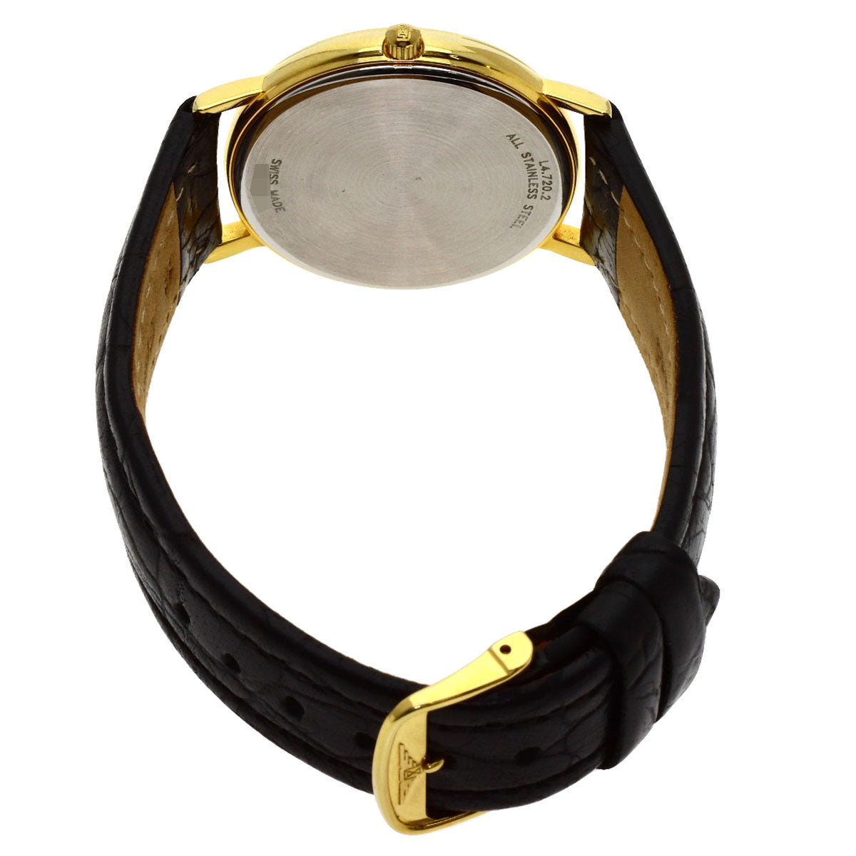LONGINES Grand classic Watches L4.720.2 Gold Plated/Leather mens