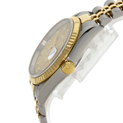 ROLEX DATEJUST 10P Diamond Watches 16233G Stainless Steel/SSxK18YG mens