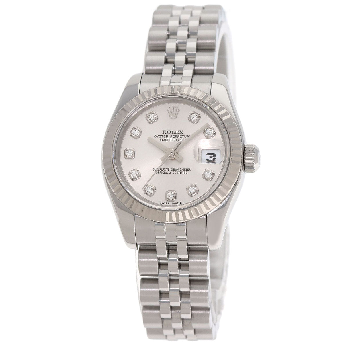 ROLEX DATEJUST 10P Diamond Watches 179174G Stainless Steel/Stainless Steel Ladies