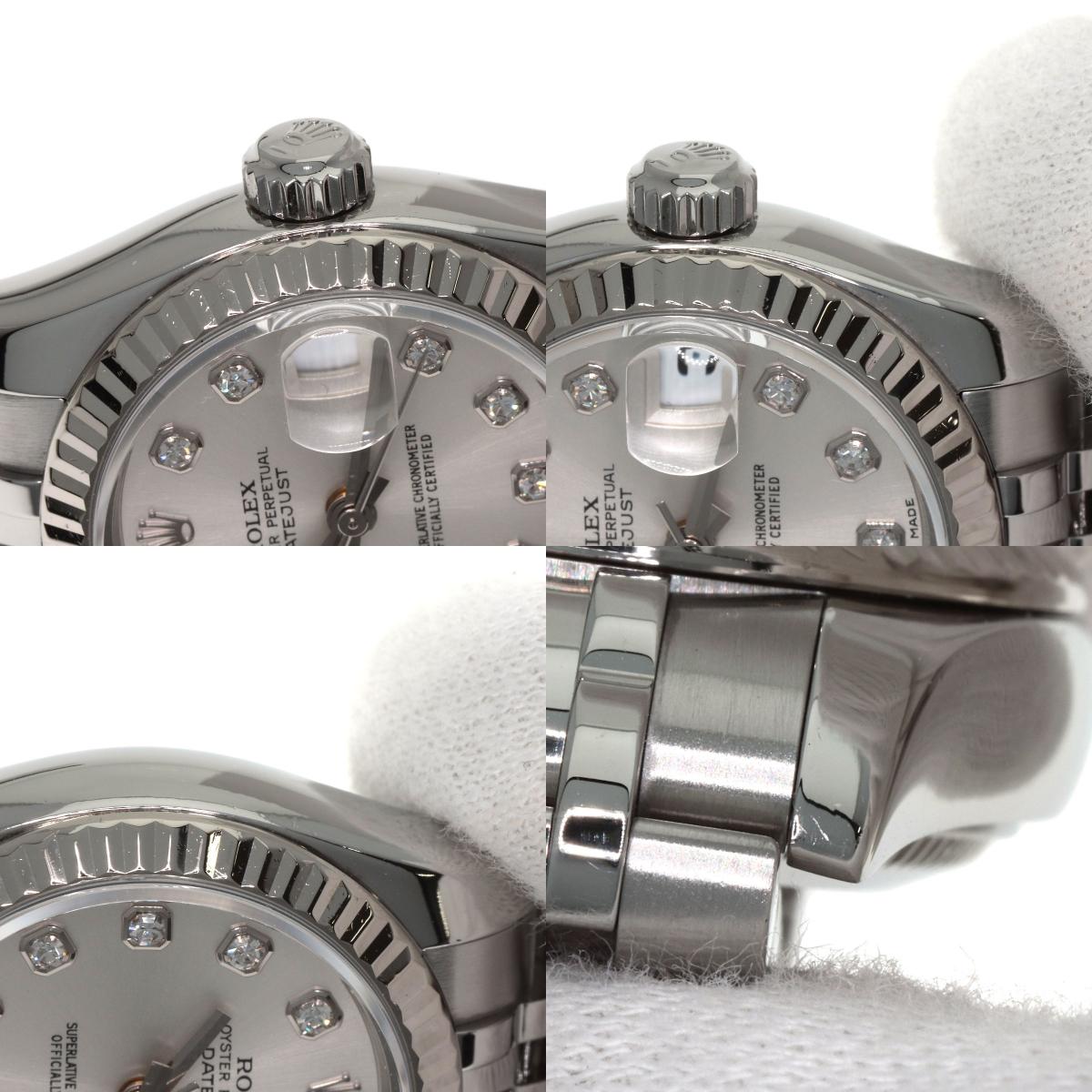 ROLEX DATEJUST 10P Diamond Watches 179174G Stainless Steel/Stainless Steel Ladies