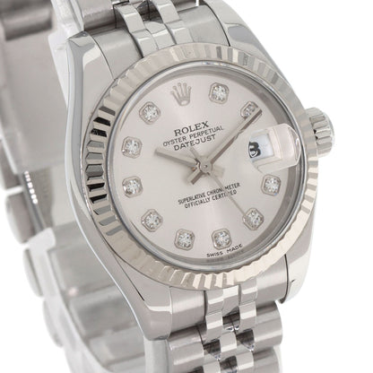 ROLEX DATEJUST 10P Diamond Watches 179174G Stainless Steel/Stainless Steel Ladies