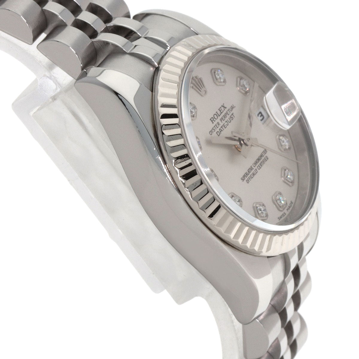 ROLEX DATEJUST 10P Diamond Watches 179174G Stainless Steel/Stainless Steel Ladies