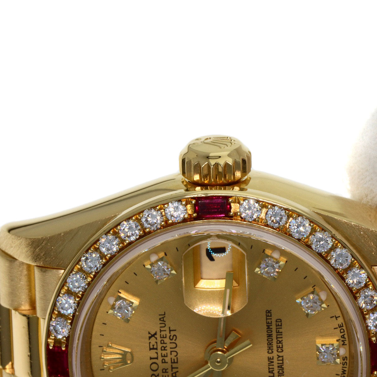 ROLEX DATEJUST 10P Diamond Watches 69068G K18 Yellow Gold/18K Yellow Gold Ladies