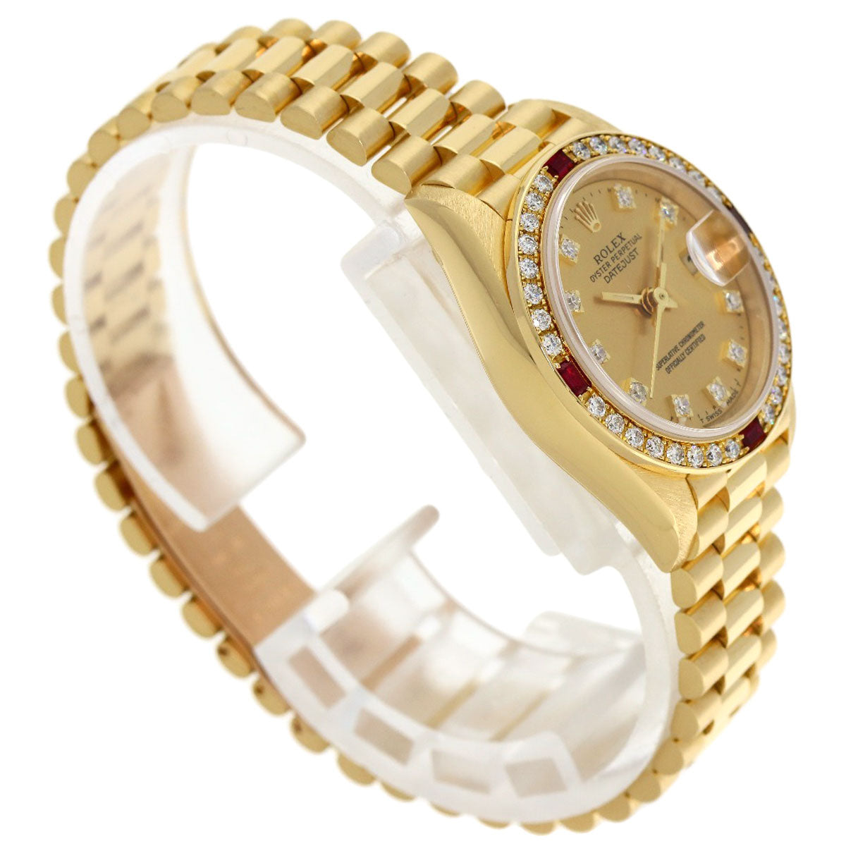 ROLEX DATEJUST 10P Diamond Watches 69068G K18 Yellow Gold/18K Yellow Gold Ladies