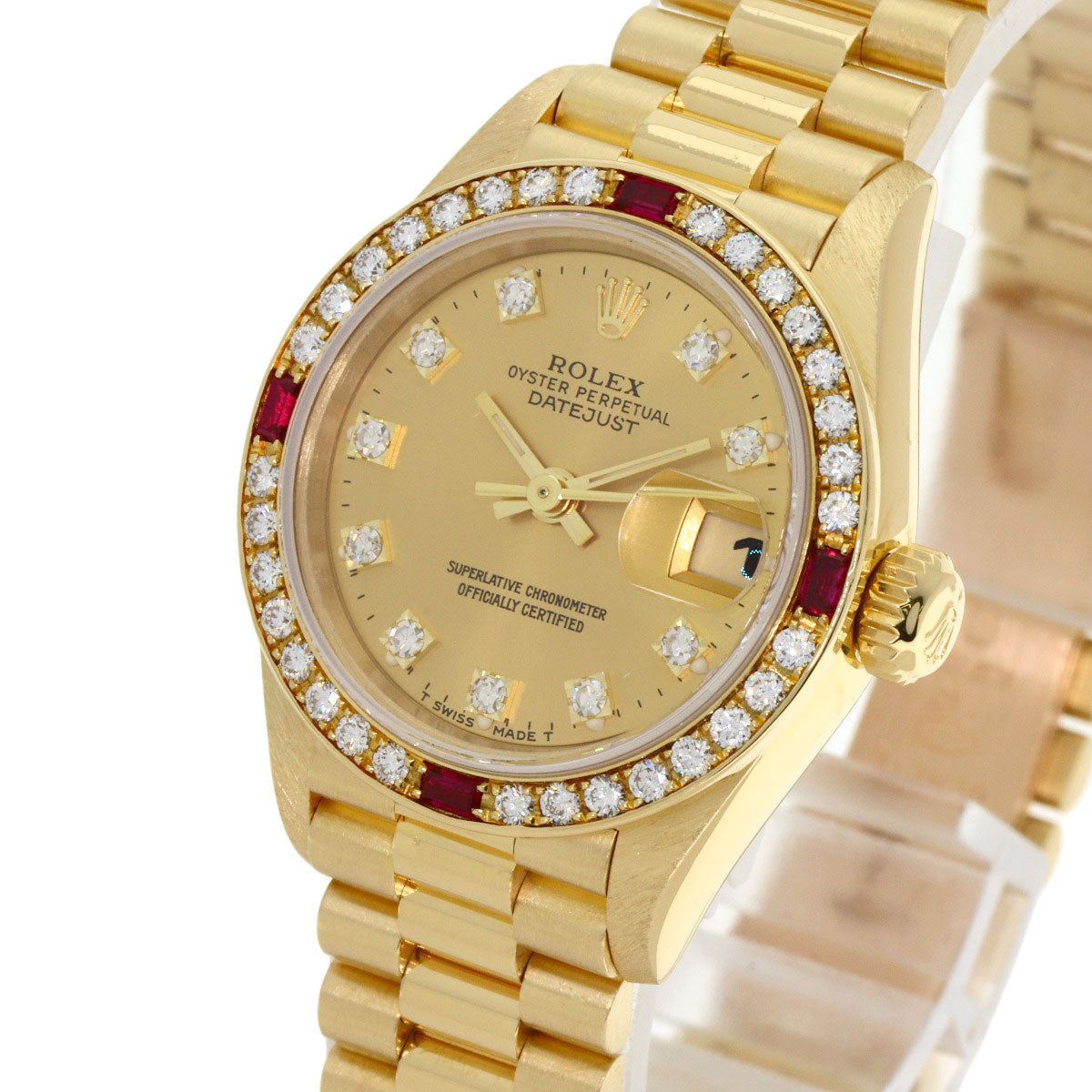 ROLEX DATEJUST 10P Diamond Watches 69068G K18 Yellow Gold/18K Yellow Gold Ladies