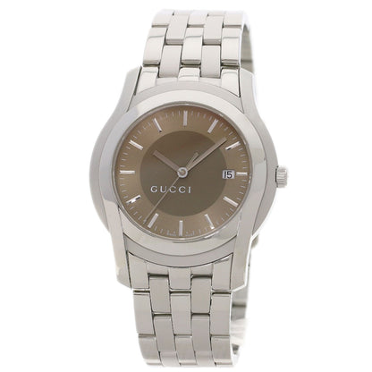 GUCCI Round face Watches 5500XL Stainless Steel/Stainless Steel mens