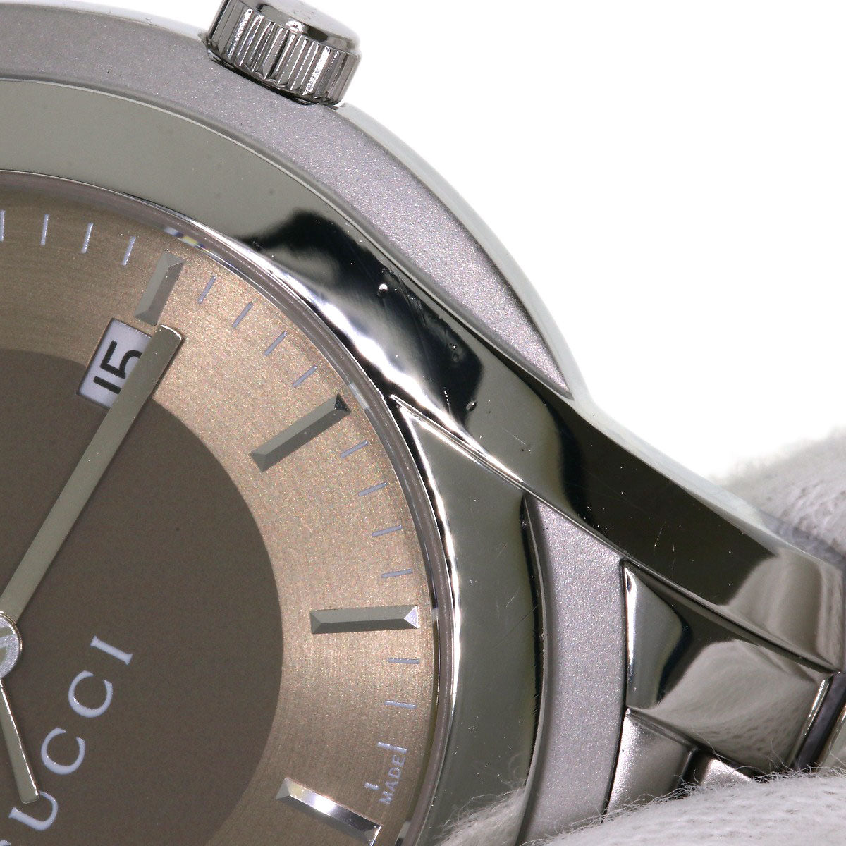 GUCCI Round face Watches 5500XL Stainless Steel/Stainless Steel mens