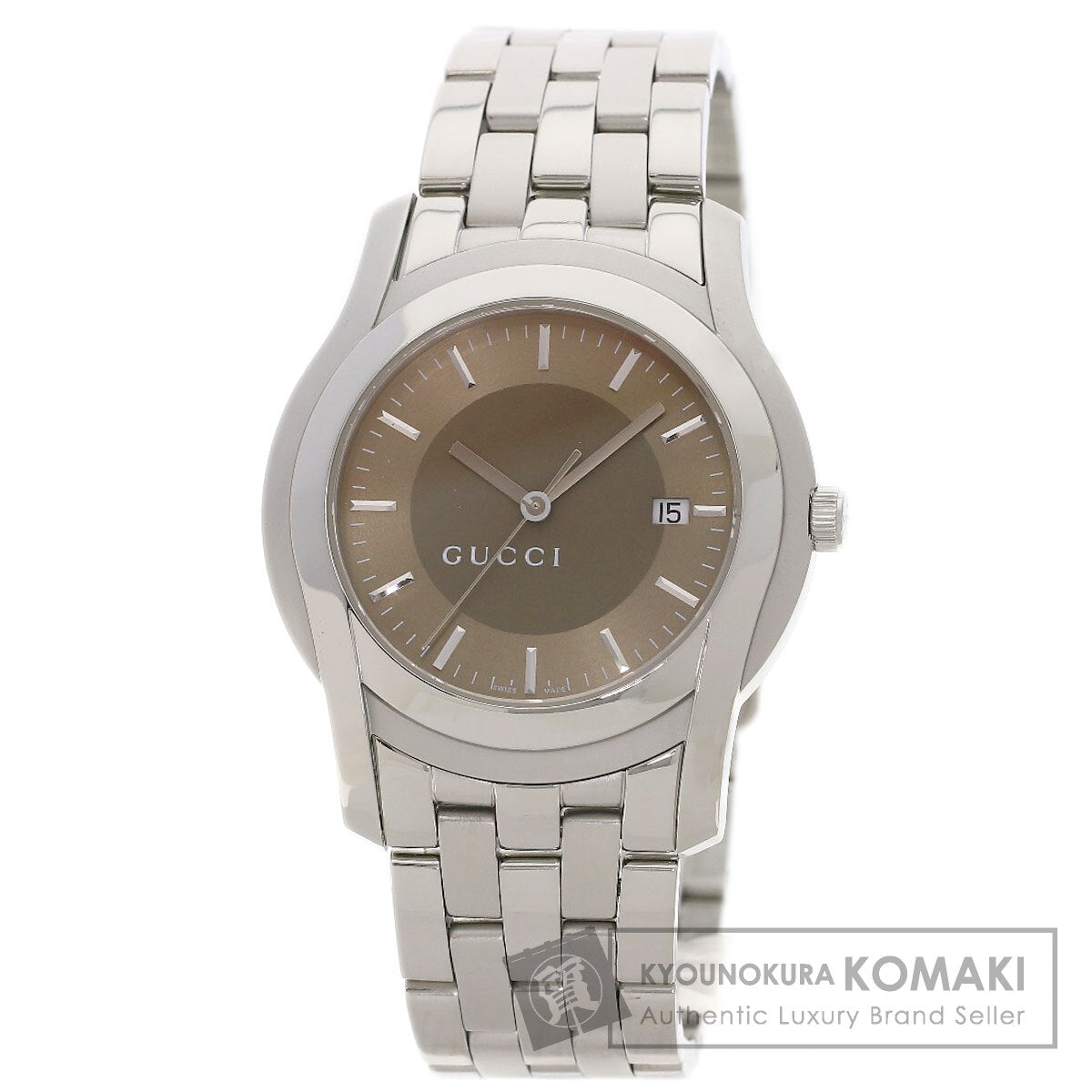 GUCCI Round face Watches 5500XL Stainless Steel/Stainless Steel mens