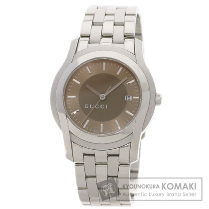 GUCCI Round face Watches 5500XL Stainless Steel/Stainless Steel mens