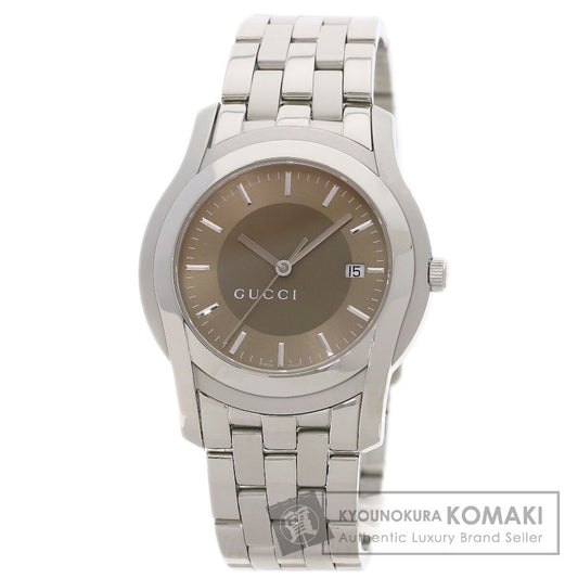 GUCCI Round face Watches 5500XL Stainless Steel/Stainless Steel mens