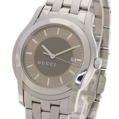 GUCCI Round face Watches 5500XL Stainless Steel/Stainless Steel mens