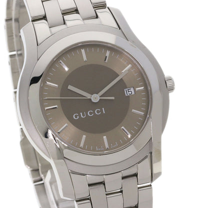 GUCCI Round face Watches 5500XL Stainless Steel/Stainless Steel mens