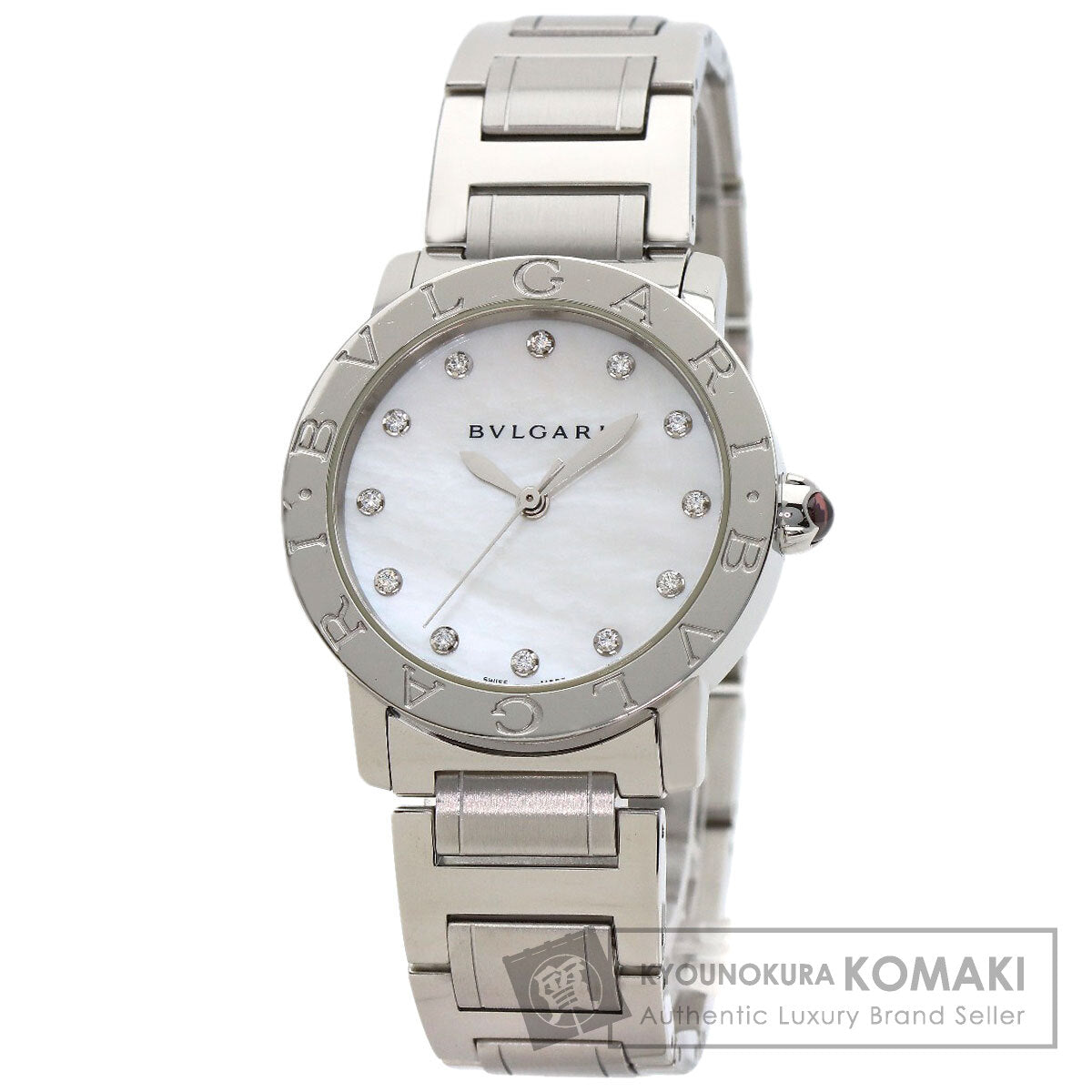 BVLGARI BVLGARI BVLGARI 12P Diamond Watches BBL33WSS/12 Stainless Steel/Stainless Steel Ladies