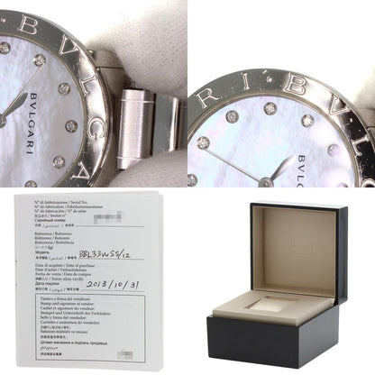 BVLGARI BVLGARI BVLGARI 12P Diamond Watches BBL33WSS/12 Stainless Steel/Stainless Steel Ladies