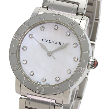 BVLGARI BVLGARI BVLGARI 12P Diamond Watches BBL33WSS/12 Stainless Steel/Stainless Steel Ladies