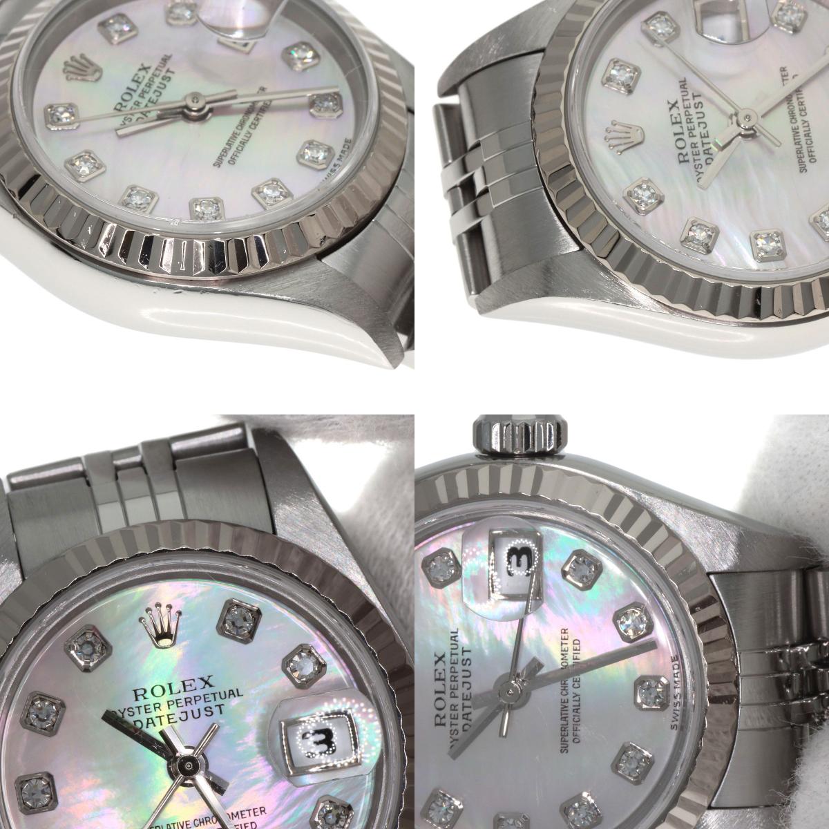 ROLEX DATEJUST 10P Diamond Watches 79174NG Stainless Steel/Stainless Steel Ladies