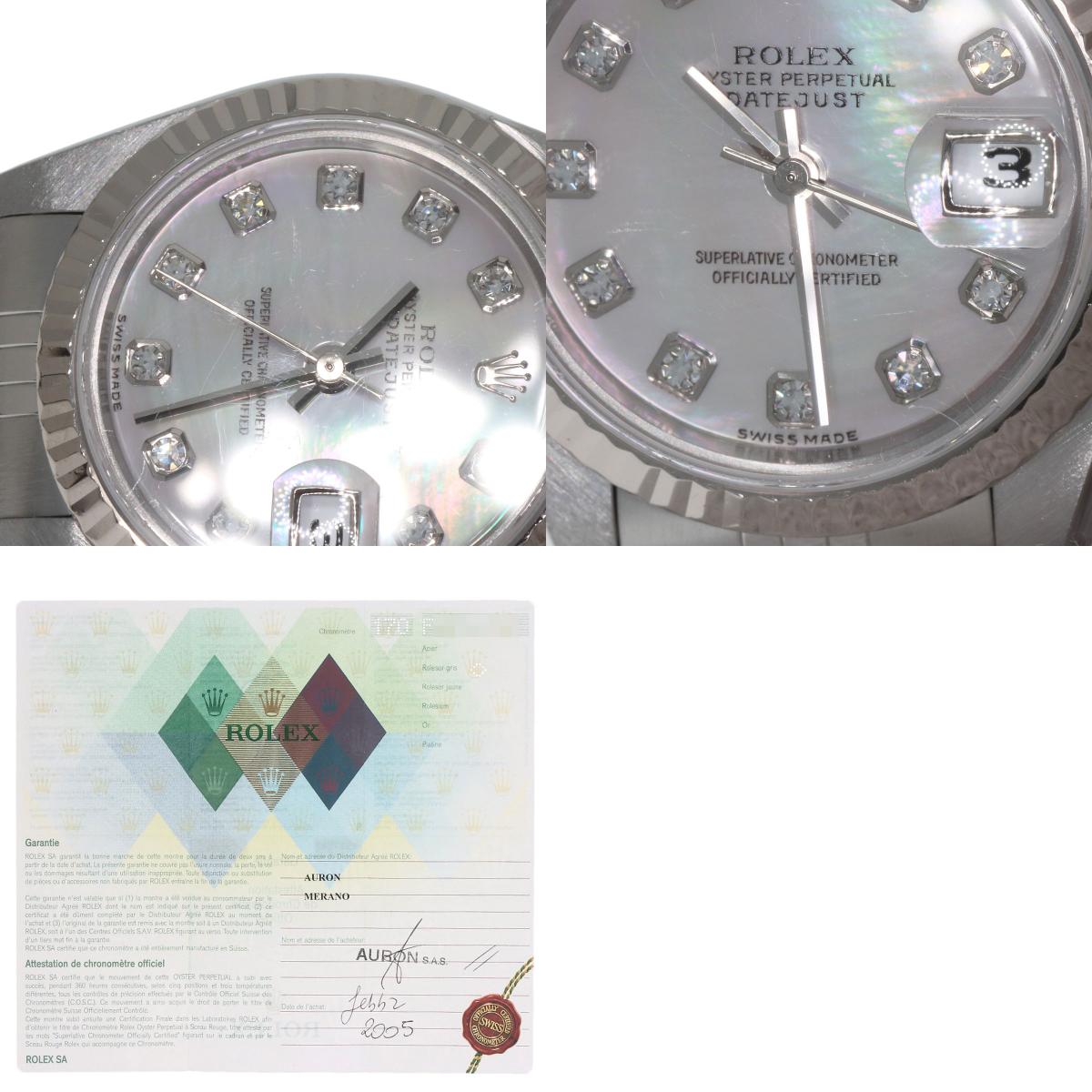 ROLEX DATEJUST 10P Diamond Watches 79174NG Stainless Steel/Stainless Steel Ladies