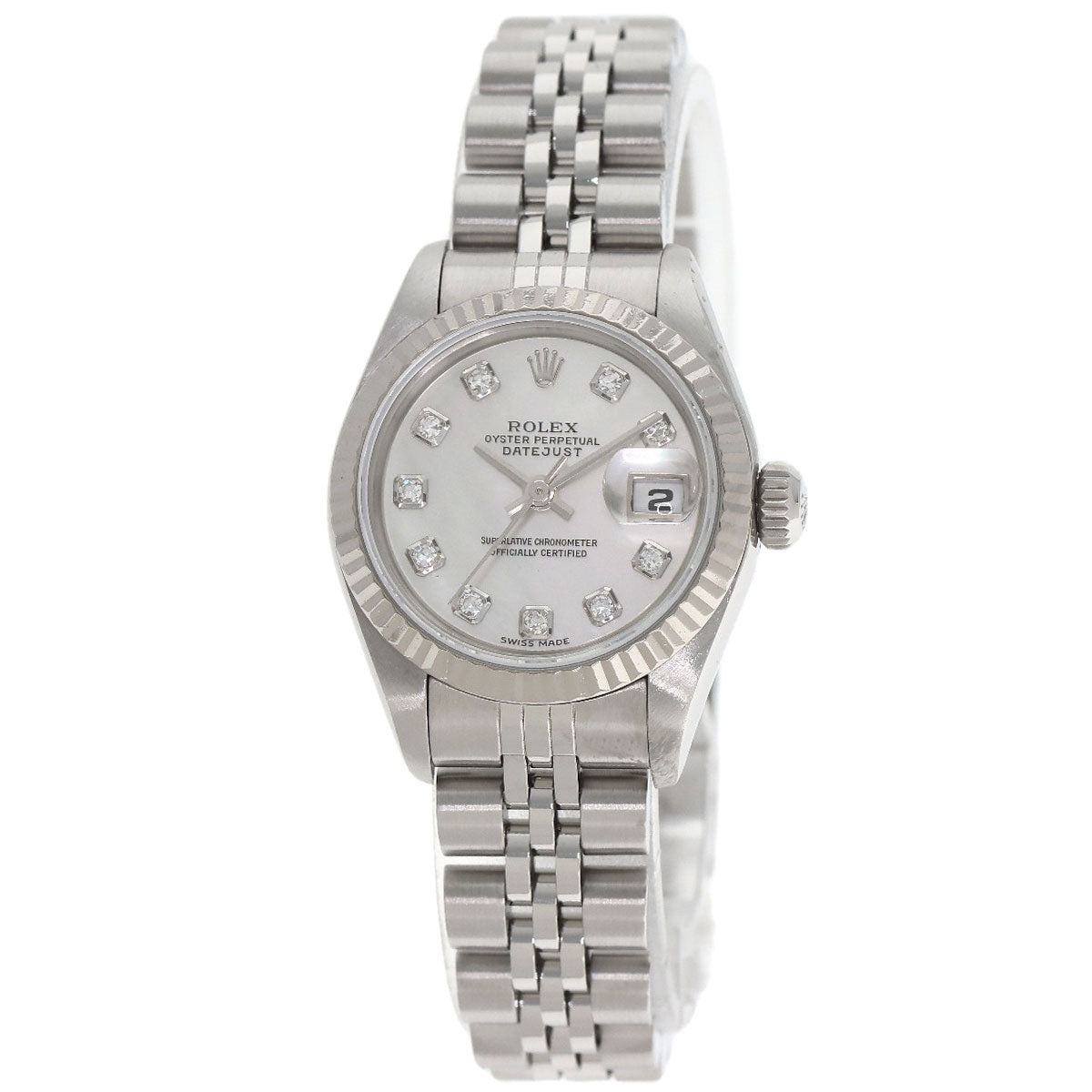 ROLEX DATEJUST 10P Diamond Watches 69174NG Stainless Steel/Stainless Steel Ladies