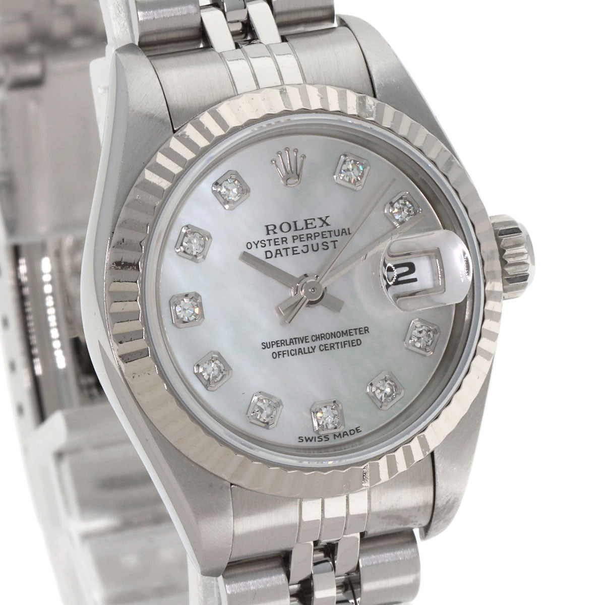 ROLEX DATEJUST 10P Diamond Watches 69174NG Stainless Steel/Stainless Steel Ladies